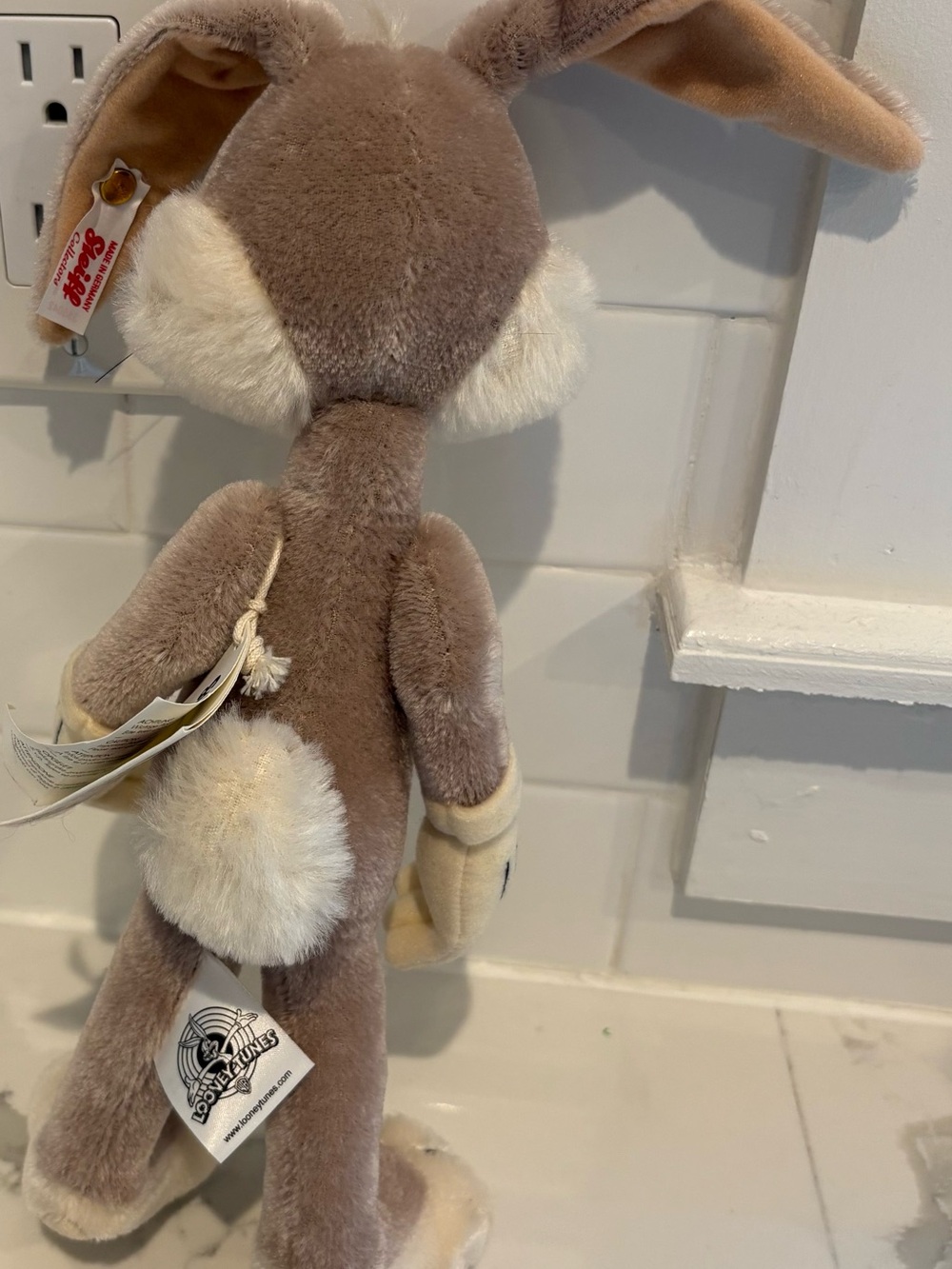 New Steiff Mohair Loony Tunes Bugs Bunny Rabbit - Picture 4 of 9